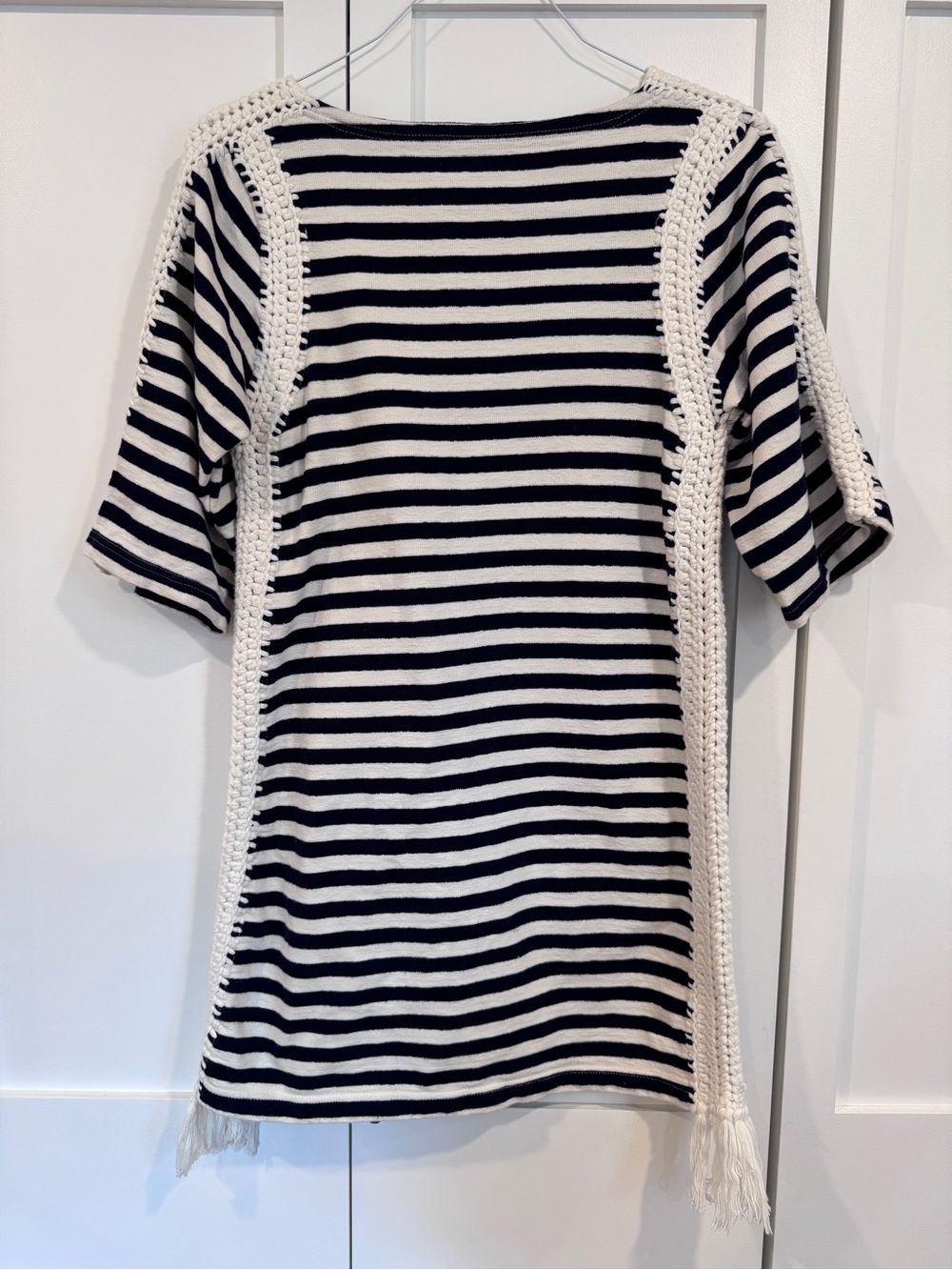 Pepin Navy and White Striped Tee